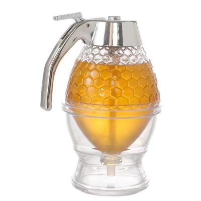 China Sustainable Aeofa Syrup Dispenser Juice Push Type Acrylic Honey Dispenser for sale