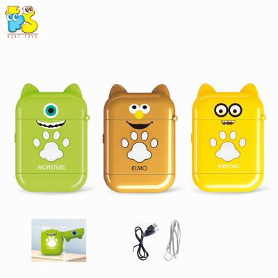 China New Outdoor Mini USB Fan Battery Operated Charging Toy For Kids LED Cute Cartoon Outdoor Handheld Fan for sale