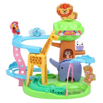 China 2020 Slot Toy KS Toys Game For Kids Happy Zoo Tumbler Slide Slot Toys Educational Track Toy for sale