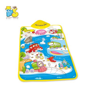 China Educational Toy Cartoon Wall Chart Traffic Mat Musical Baby Toys City Interesting Learning Playmat for sale