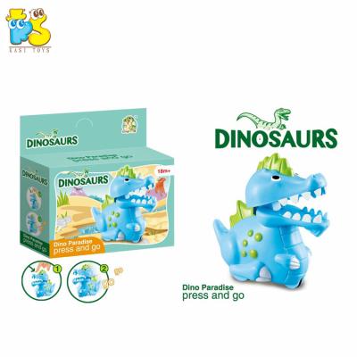 China Eco-friendly Cute Creative Jurassic World Cartoon Toys Baby Dinosaur Car Toys Non-toxic Animals Mini Car Toys for sale