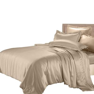 China Single Luxury Satin Silk Bedding Pure Mulberry Silk Duvet Cover Set, Silk Sheets, Oeko-Tex Qualified for sale