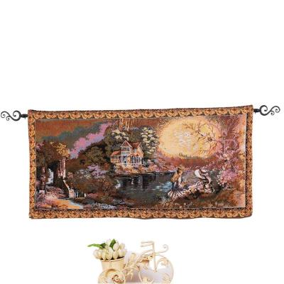 China Jacquard Wall Hanging Porcelain Cotton Jacquard Wall Hanging Tapestry for sale