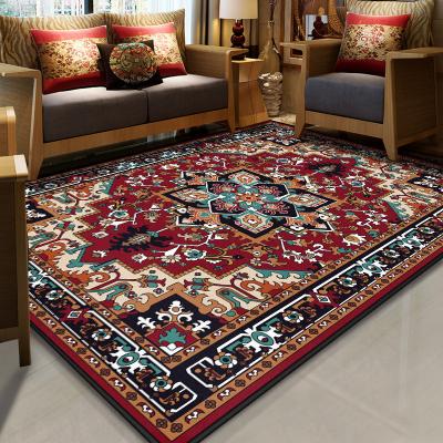 China Custom Eco-friendly.anti-slip.water-proof jacquard Eco-friendly.anti-slip.water-proof printed non-slip square rugs and blankets dirty boho persian ethnic style large for sale