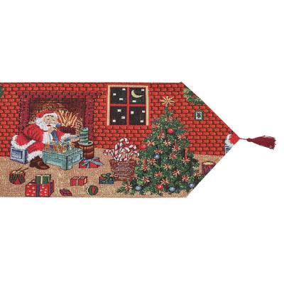 China Wholesale Jacquard Table Runner Night Christmas Factory Decoration Beautiful Home Decoration for sale