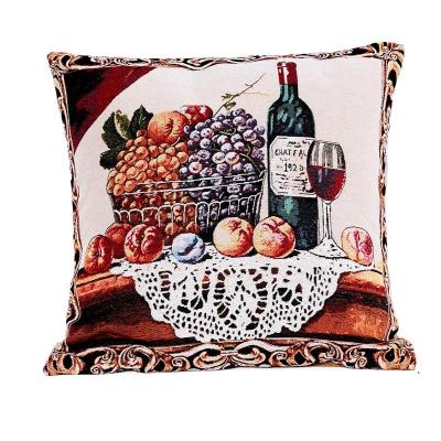 China Jacquard Pillow Case Fashion People Figure Printing Home Sofa Decor Cushion Case Pillow Canvas Cover for sale