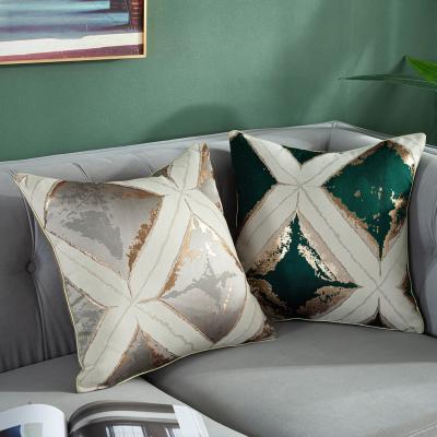 China Anti-Static Fashion Woven Cushion Cover Flower Geometric Pattern Cushion Cover for sale