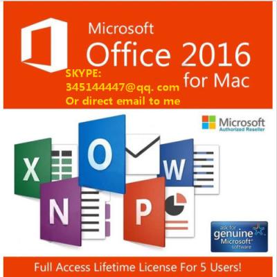 China Office 365 Account with Microsoft Office 2016 for Mac Home & Business - 5 Users for sale