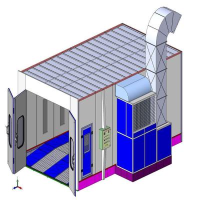 China Derusting Chamber Sandblasting Equipment Part Blast Cabinet for sale