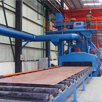 China 2019 Hot Sale Carrara Marble Slabs Price Roller Conveyor Shot Blasting Machine for Steel Plates for sale