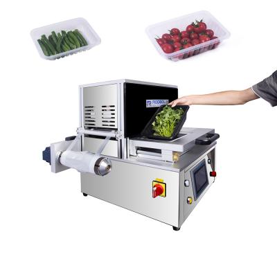 China 110kg Table Top Tray Sealing Machine MAP Food Packing Machine For Vegetable for sale