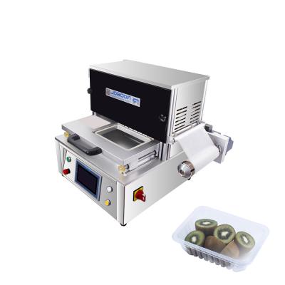 China Food Table Top Tray Sealing Machine MAP Stretch Film N2 CO2 O2 Gas Filling for sale