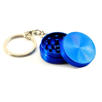 China High Quality Custom Logo Dry Herb Mini Grinder Accessories Rainbow Metal Portable Herb Tobacco Grinder Smoking Chain Grinders for sale