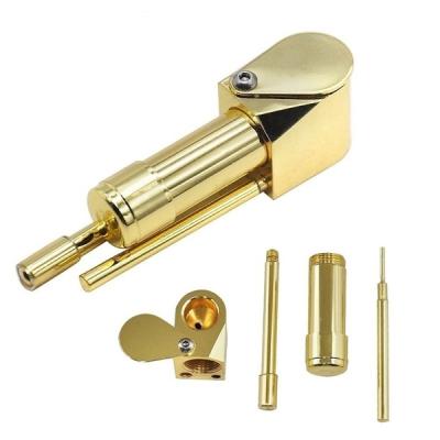 China 2021 High Quality Portable Smoke Accessories Minimalist Metal Brass Smoking Pipe for sale