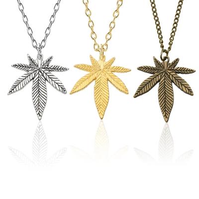 China Popular Fashion Metal Hip Hop Grass Necklace for sale