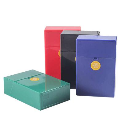 China ABS Folding Smoking Accessories Pocket Portable Press Cover Smoke Cigarette Holder Storage Box Plastic Automatic Cigarette Holder for sale