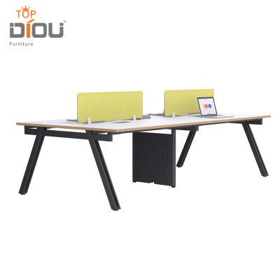 China Fashion NEWEST DIOU FACTORY COMPETITIVE PRICE H2 METAL TABLE FRAME LEG OFFICE FURNITURE WORKSTATION FOR OPEN SPACE for sale