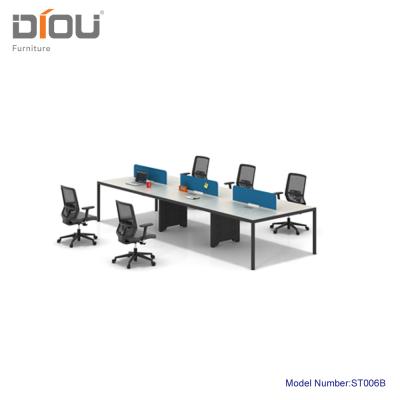 China Diou Modern Convertible Office Furniture 6 Person Office Separation Workstation for sale