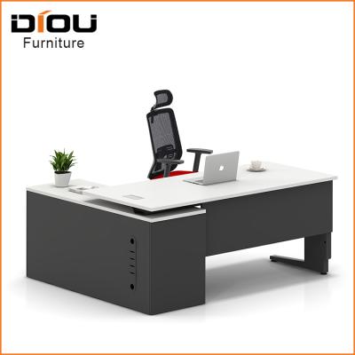 China Morden China manufacturer melamine direct board boss table nice shape high-tech executive desk for sale