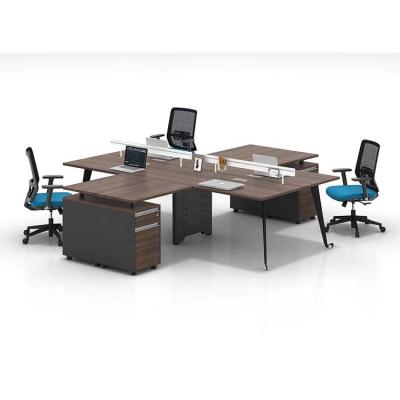 China Office Commercial Office Furniture 90 Degree 4 Person Office Workstation for sale