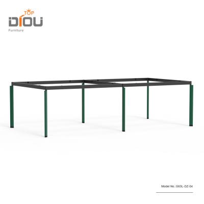 China Metal desk/wooden office table furniture/desk low price with stainless steel high quality wooden metal office furniture modern wood leg for sale