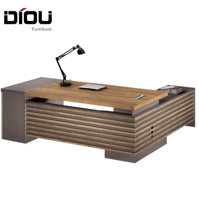 China Fashion MFC L Shaped Wooden Director Table for Director Office for sale