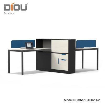 China Diou Modern Office Furniture Convertible 2 Person Desk Workstation for sale