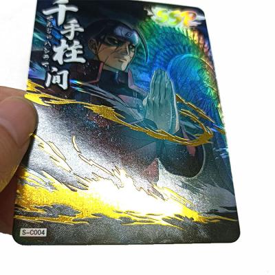 China Paper Custom Anime Holographic Trading Card Supplier Customize Gold Foil Star Playing Cards Printing Sports Trading Card Game for sale