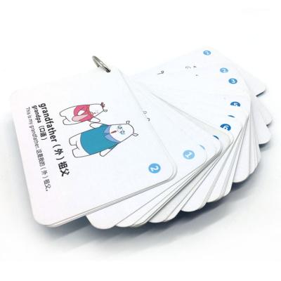 China Paper Kid Memory Learning Card Custom Paper Learning Card Education Card Printing for sale