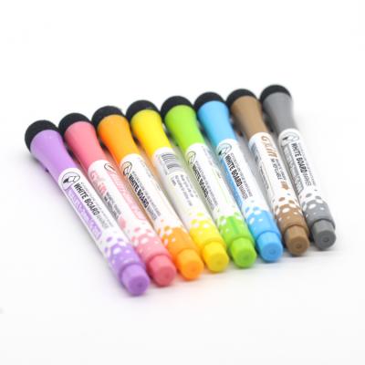 China Eraser Dry Marker Pen Set with Magnet, 8 Colors Whiteboard Eraser Pen and Storage Bag Set in Stock for Kids 17*13*1cm for sale