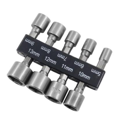 China Auto Repair Tools 9 Pcs Screwdriver Bit Adapter Universal Nut Socket Wrench Set Impact Socket Set Rotary Socket Wrench Set for sale