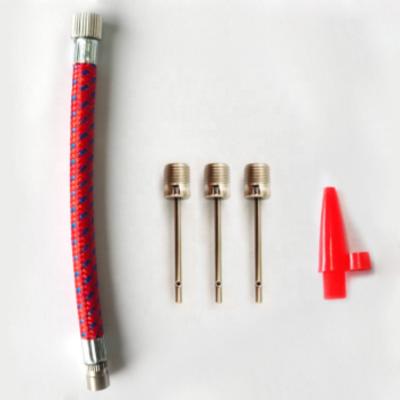 China Tire Pressure Monitor 5 Piece Extension Tube Inflation Equipment Bicycle Pump and Ball Needle Tire Accessories for sale