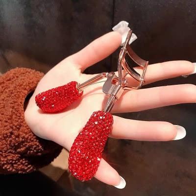 China Wholesale Bling Disposable Crystal INS Beauty Makeup Tools Eyelash Curler Rhinestone Bling Custom Bling Eyelash Curler for sale