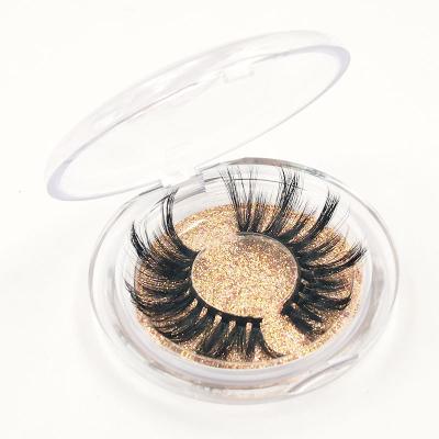 China Long Natural Natural 5D Layered Mink Eyelash Silk Vendor Fluffy 5d Tapered Fake Look Faux Silk Eyelashes for sale