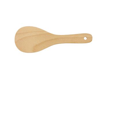 China Sustainable Cheap Beech Wooden Don Kitchen Rice Spatula Set Kitchen Utensils Spoon Set To Hold Rice for sale