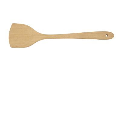 China Wholesale Kitchen Utensils Eco-Friendly Sustainable Beech Wood Plant Large Soup Spoon Spatula For Cooking Kitchen Gadgets for sale