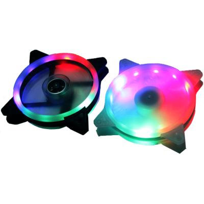 China 12025FAN Case 12025FAN High Quality Double Cool Aperture Colorful 12CM Computer Solar Eclipse LED Glow Gaming PC Computer Case Super Silent Fan zu verkaufen