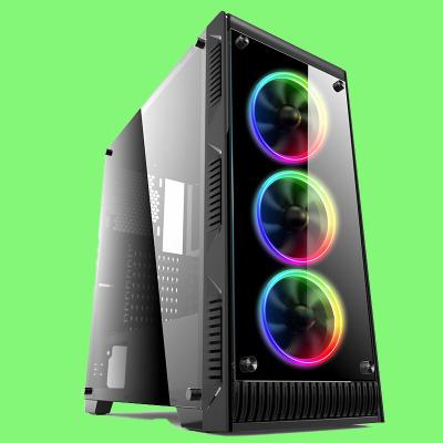 China 210-4 desktop atx tower gaming computer cabinet gamer ATX OEM ODM computer PC case full micro atx gaming computer case gaming case for sale