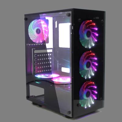 China With A15-AX-FAN high quality ATX cabinet gabinet ATX gamer hardware accessories OEM gaming PC gamer PC micro desktop case Te koop