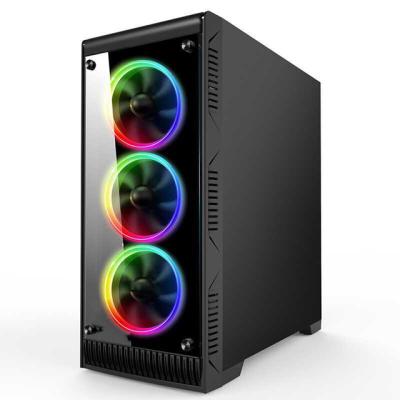 중국 With Fan High Quality Gaming Computer Case With ATX Full Tower PC Case Glass Middle Gamer 판매용