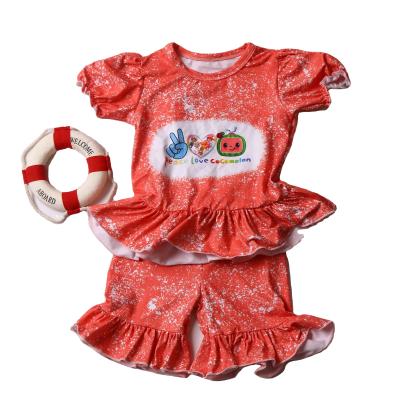 China Breathable Newborn Babies Teams 2 Pcs Shorts Summer Suits Printed Milk Silk Ready To Ship Kids Sets for sale