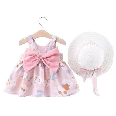 China New Fashion Baby Wedding Birthday Party Flower Design Dress Dresses Breathable Sleeveless Summer Candy for sale