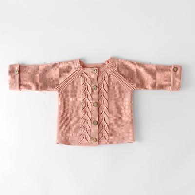 China Latest Viable Wholesale Fall Little Girls Lace Sweater Outwear Baby Sweaters In Girls for sale