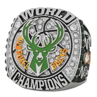 China FASHIONABLE Custom Youth Mens Sports Basketball Rings Show Gift Milwaukee 2021 Opposites Championship Ring for sale