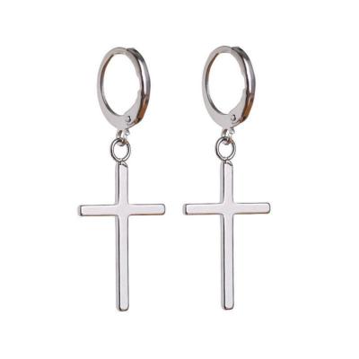 China Factory Direct Sale Classic Design 925 Sterling Silver Cross Earrings Fashion Classic Earrings For Women for sale