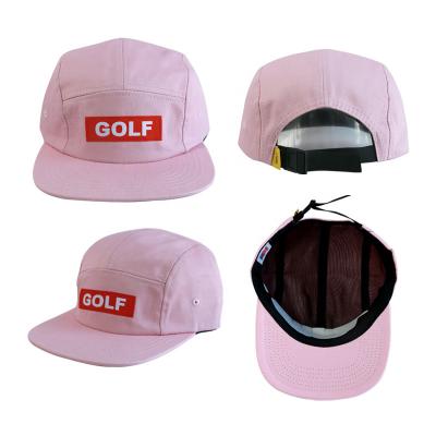 China JOINT custom embroidery with logo 5 panel snapback baseball cap 2021 women pink golf hat covers men hats for sale