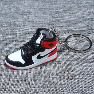 China 2021 New PVC Rubber 3d Sneaker Key Chain 3d Jordan Sneaker Mini Sneaker Key Chain Dropshipping New for sale