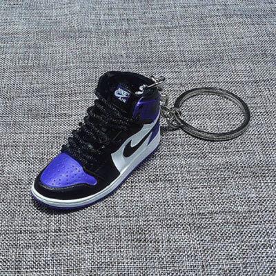 China New Jordan PVC 3d Sneaker Wholesale Rubber Key Chain 3d Sneaker Key Chain Sneaker Chain for sale