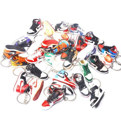 China Wholesale and dropshipping 2022 promotion males 3d sneaker mini sneaker 3d key chain sneaker gift for sale