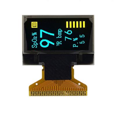 China 0.96 inch dual colors oled display with resolution 128x64 0.96 inch SPI I2C interface IC SSD1306 for sale